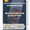 Apostila Agente De Serviços De Calceteiro Prefeitura de Itaporanga SP 2023