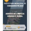 Apostila Agente de Limpeza Urbana e Rural Prefeitura de Cabaceiras PB 2023