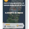 Apostila Ajudante de Obras Prefeitura de Vargem Grande do Sul SP 2023