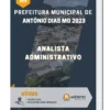 Apostila Analista Administrativo Prefeitura de Antônio Dias MG 2023