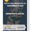 Apostila Assistente Social Prefeitura de Guaporema PR 2023