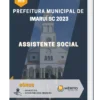 Apostila Assistente Social Prefeitura de Imaruí SC 2023