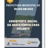 Apostila Assistente Social da Assistência CRAS Volante Prefeitura de Silves AM 2023