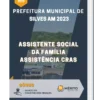 Apostila Assistente Social da Família Assistência CRAS Prefeitura de Silves AM 2023
