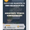 Apostila Assistente Técnico Administrativo Prefeitura de Embu das Artes SP 2023