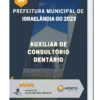 Apostila Auxiliar De Consultório Dentário Prefeitura de Israelândia GO 2023