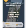 Apostila Auxiliar De Consultório Dentário Prefeitura de Dois Irmãos RS 2023