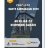Apostila Auxiliar De Serviços Gerais Concurso Santa Bárbara MG 2023