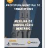 Apostila Auxiliar de Consultório Dentário Prefeitura de Tanabi SP 2023