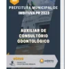 Apostila Auxiliar de Consultório Odontológico Prefeitura de Imbituva PR 2023