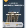 Apostila Auxiliar de Serviços Gerais Concurso Aroeiras do Itaim PI 2023