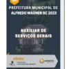 Apostila Auxiliar de Serviços Gerais Prefeitura de Alfredo Wagner SC 2023