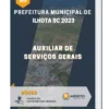 Apostila Auxiliar de Serviços Gerais Prefeitura de Ilhota SC 2023