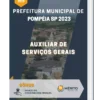 Apostila Auxiliar de Serviços Gerais Prefeitura de Pompéia SP 2023