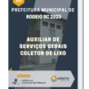 Apostila Auxiliar de Serviços Gerais Coletor de Lixo Prefeitura de Rodeio SC 2023