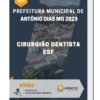 Apostila Cirurgião Dentista ESF Prefeitura de Antônio Dias MG 2023