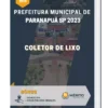 Apostila Coletor de Lixo Prefeitura de Paranapuã SP 2023