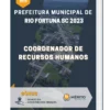 Apostila Coordenador De Recursos Humanos Prefeitura de Rio Fortuna SC 2023