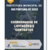 Apostila Coordenador de Licitações e Contratos Prefeitura de Rio Fortuna SC 2023