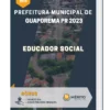 Apostila Educador Social Prefeitura de Guaporema PR 2023