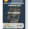 Apostila Escriturário Prefeitura de Pompéia SP 2023
