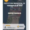 Apostila Escriturário Prefeitura de Paranapuã SP 2023