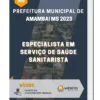 Apostila Especialista em Serviço de Saúde Sanitarista Prefeitura de Amambai MS 2023