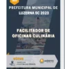 Apostila Facilitador de Oficinas Culinária Prefeitura de Luzerna SC 2023
