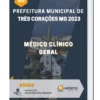 Apostila Médico Clínico Geral Prefeitura de Três Corações MG 2023