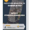 Apostila Médico Otorrinolaringologia Prefeitura de Guamaré RN 2023