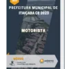 Apostila Motorista Prefeitura de Itaiçaba CE 2023