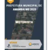 Apostila Motorista Prefeitura de Amambai MS 2023