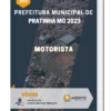 Apostila Motorista Prefeitura de Pratinha MG 2023