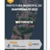 Apostila Motorista Prefeitura de Guaporema PR 2023