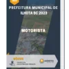 Apostila Motorista Prefeitura de Ilhota SC 2023