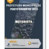Apostila Motorista Prefeitura de Porto Xavier RS 2023
