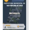 Apostila Motorista Prefeitura de Rio Fortuna SC 2023
