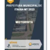 Apostila Motorista Prefeitura de Itaúba MT 2023