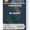 Apostila Motorista Prefeitura de Barueri SP 2023