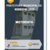 Apostila Motorista Prefeitura de Rodeio SC 2023
