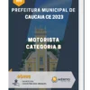 Apostila Motorista Categoria B Prefeitura de Caucaia CE 2023