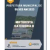 Apostila Motorista Categoria D Prefeitura de Silves AM 2023