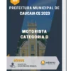 Apostila Motorista Categoria D Prefeitura de Caucaia CE 2023