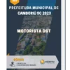 Apostila Motorista DST Prefeitura de Camboriú SC 2023