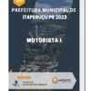 Apostila Motorista I Prefeitura de Itaperuçu PR 2023