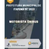 Apostila Motorista Ônibus Prefeitura de Itapema SC 2023