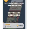 Apostila Motorista de Ambulância Prefeitura de Marumbí PR 2023