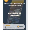 Apostila Motorista de Caminhão Prefeitura de Gaspar SC 2023