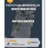 Apostila Nutricionista Prefeitura de Monte Mor SP 2023