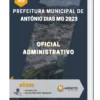 Apostila Oficial Administrativo Prefeitura de Antônio Dias MG 2023